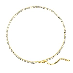 ぷっちbleufume♡long tennis necklace ゴールド Long Tennis Necklace | BLEU FUME