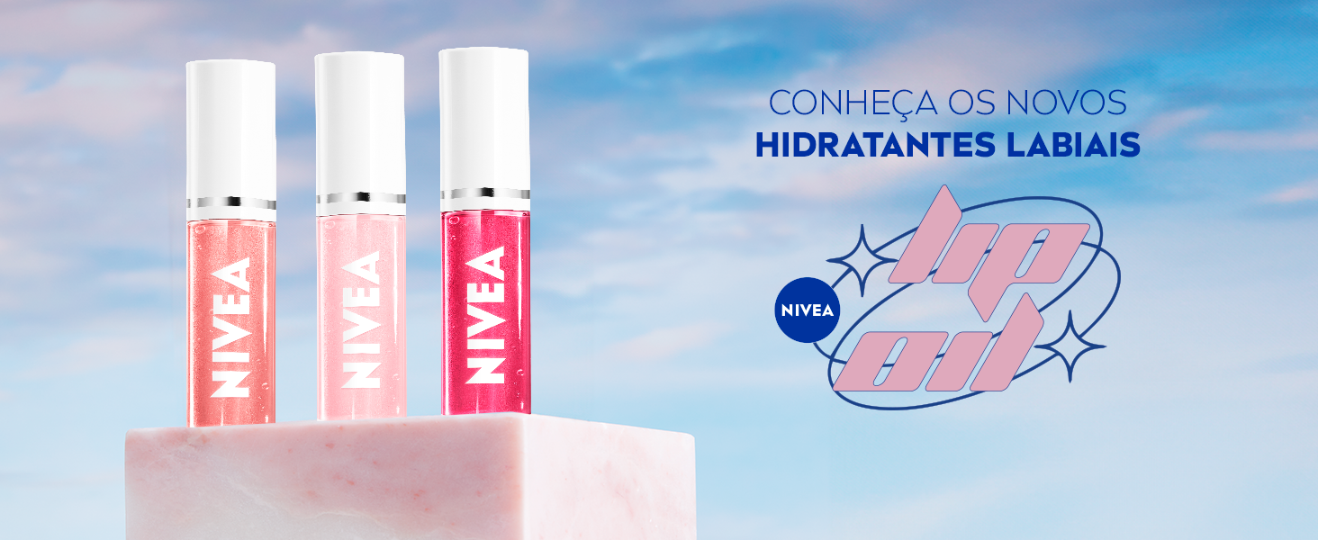 Conheça os novos hidratantes labiais NIVEA LIP OIL