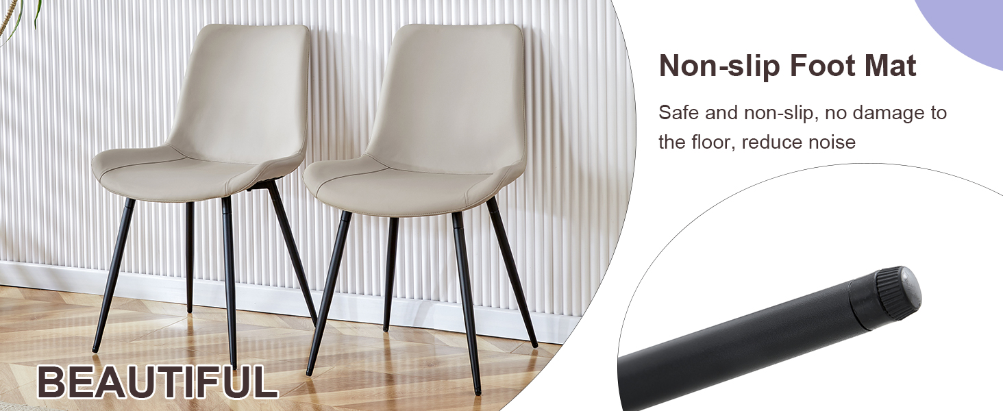 FURNITO Round Dining Table Set for 6, 42"54" Extendable