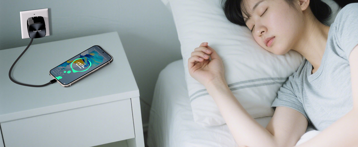 夜にも安 心で充電でき