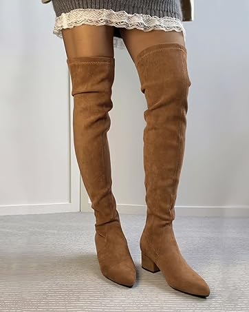 Long Boots,Over The Knee Long Boots For Women,Boot Over The Knee,Black High Boots Brown