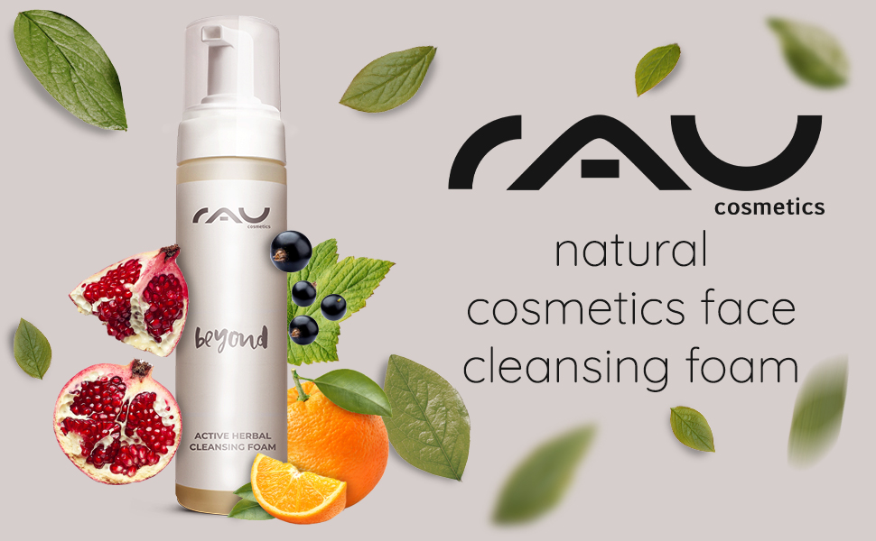 rau cosmetics beyond active herbal cleansing foam sensitive skin natural cosmetics dry skin