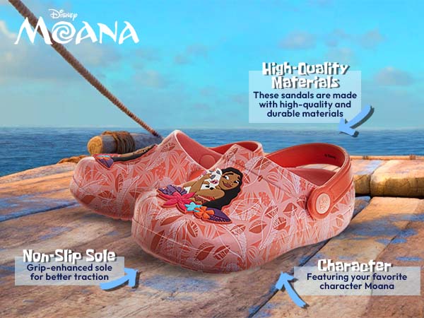 Amazon.com | Josmo Kids Moana Clog Sandal Waterproof Slip-On