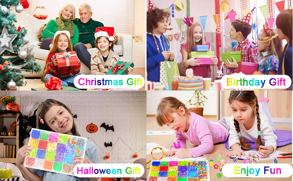 Rubber Band Bracelet Kit 2500+ Loom Bracelet Making Kit Rubber Loom Bands Refill