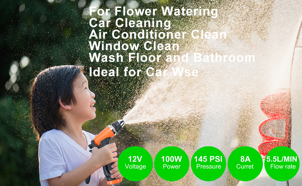 Finderomend Portable Car Wash Pump High Pressure DC 12V