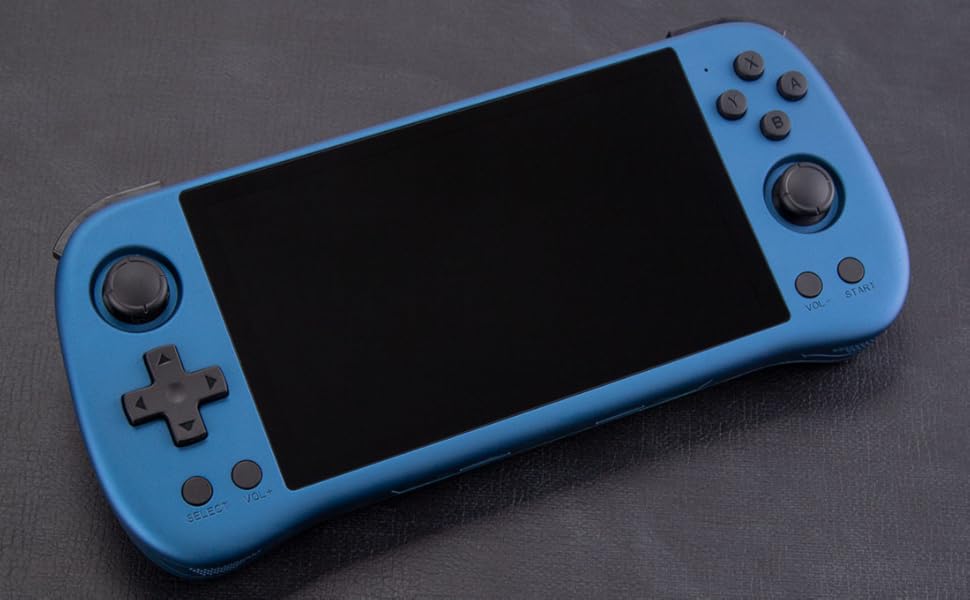 X55 Handheld 16G+256G Retro Arcade Handheld Game Console Built-in 30,000 Games, JELOS System & RK3566 CPU, 5.5-Inch Portable Video Gaming Console for Kids Adults - Blue 10 X55 Powkiddy Retro Arcade Handheld Game Console