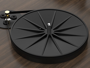 turntable with shock absorption