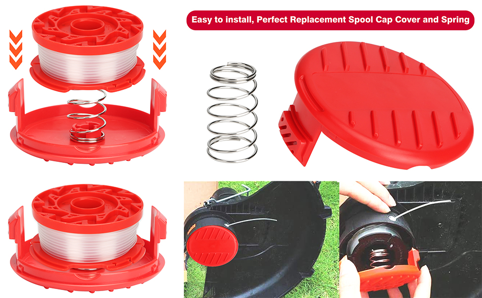 Kaberalty CMZST0653 CMZST065 String Trimmer Spool Line 30Ft 0.065" Compatible with