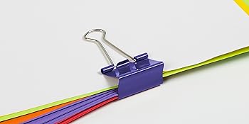 purple medium binder clips