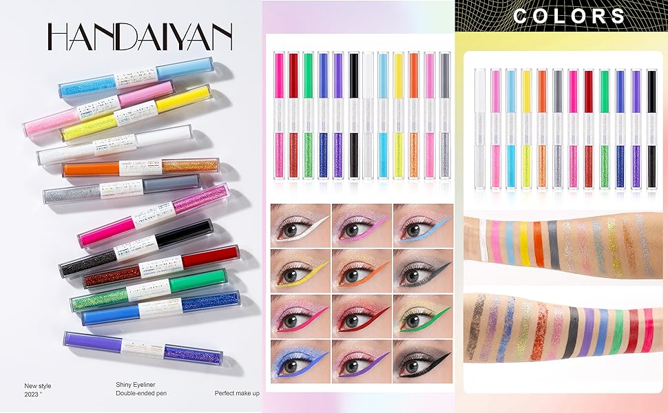 HANDAIYAN KA CAYLA COLOR EYELINER SET KACAYLA MAKEUP KIT BEAUTY VIRAL HACKS PRODUCT IDEAS