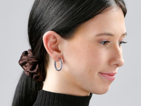 ★TATIANA★ Silver 925 Rust Bloom Cushion Hoop Earrings EC31 MUSINSA | TATIANA (Silver 925) Rust Bloom Cushion Hoop