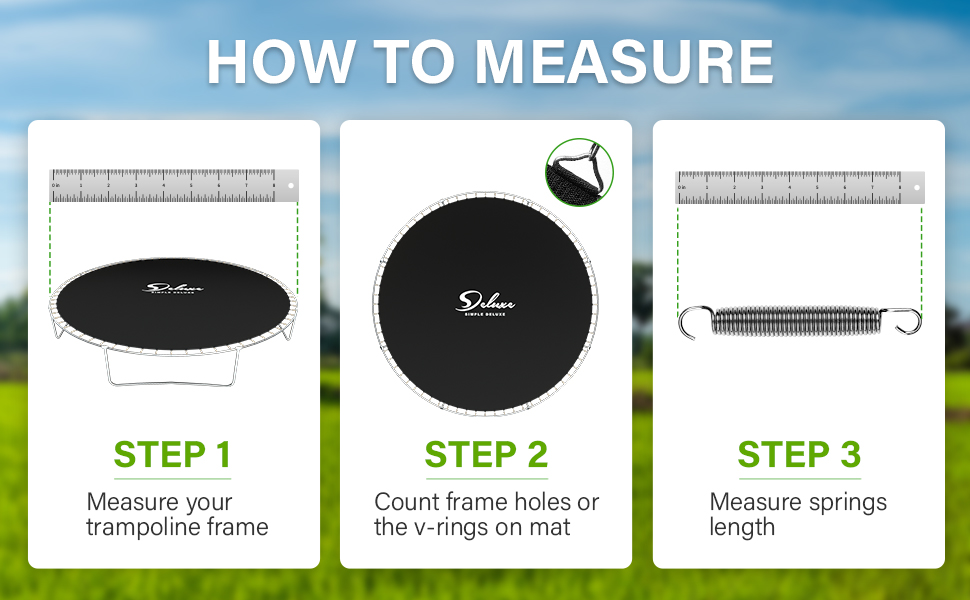 Simple Deluxe Replacement Trampoline Mats, Round