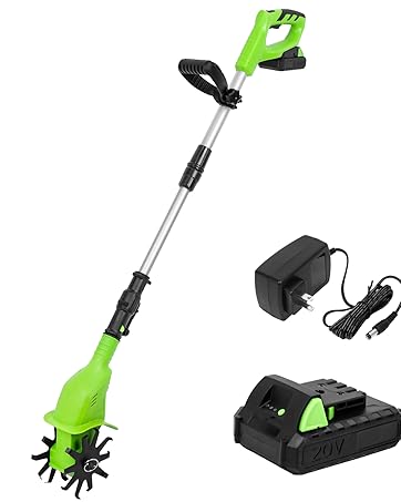 レアル　耕運機 Amazon | HOCANFLO コードレス耕運機 20Vバッテリー 280回転/分