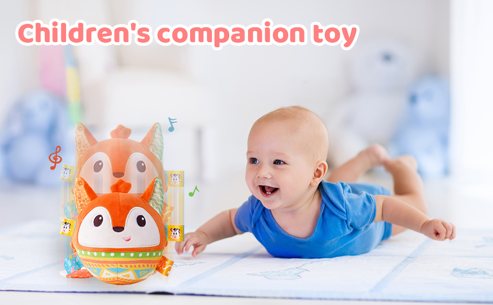 Happytime Baby Music Shake Dancing Ball Crawling Toys Toddler Bouncing Ball