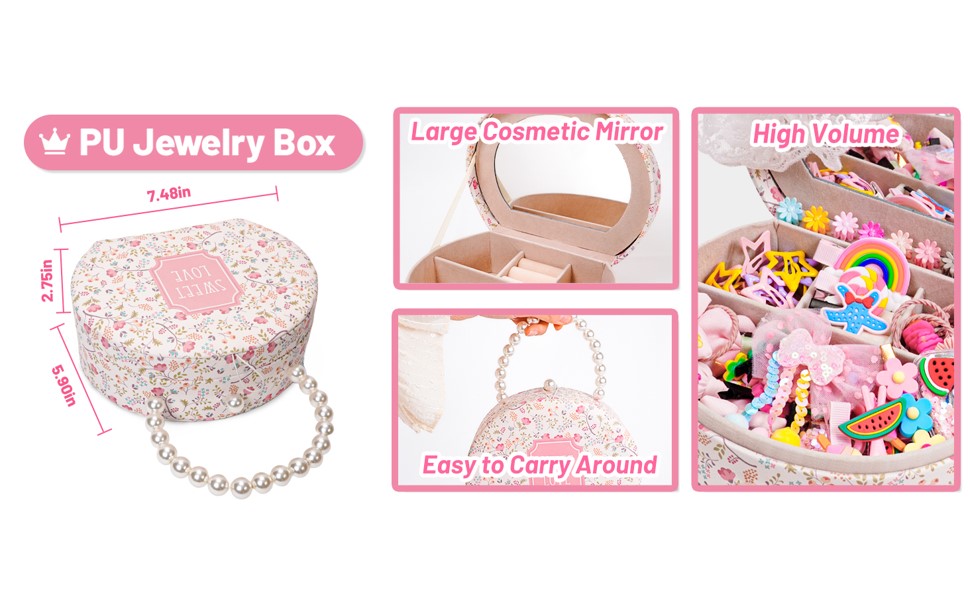 Amazon.com : Girls Jewelry Set with Hair Accessories: Clips