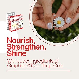 Treat your nails with care: Our homeopathic tablets offer a gentle yet effective