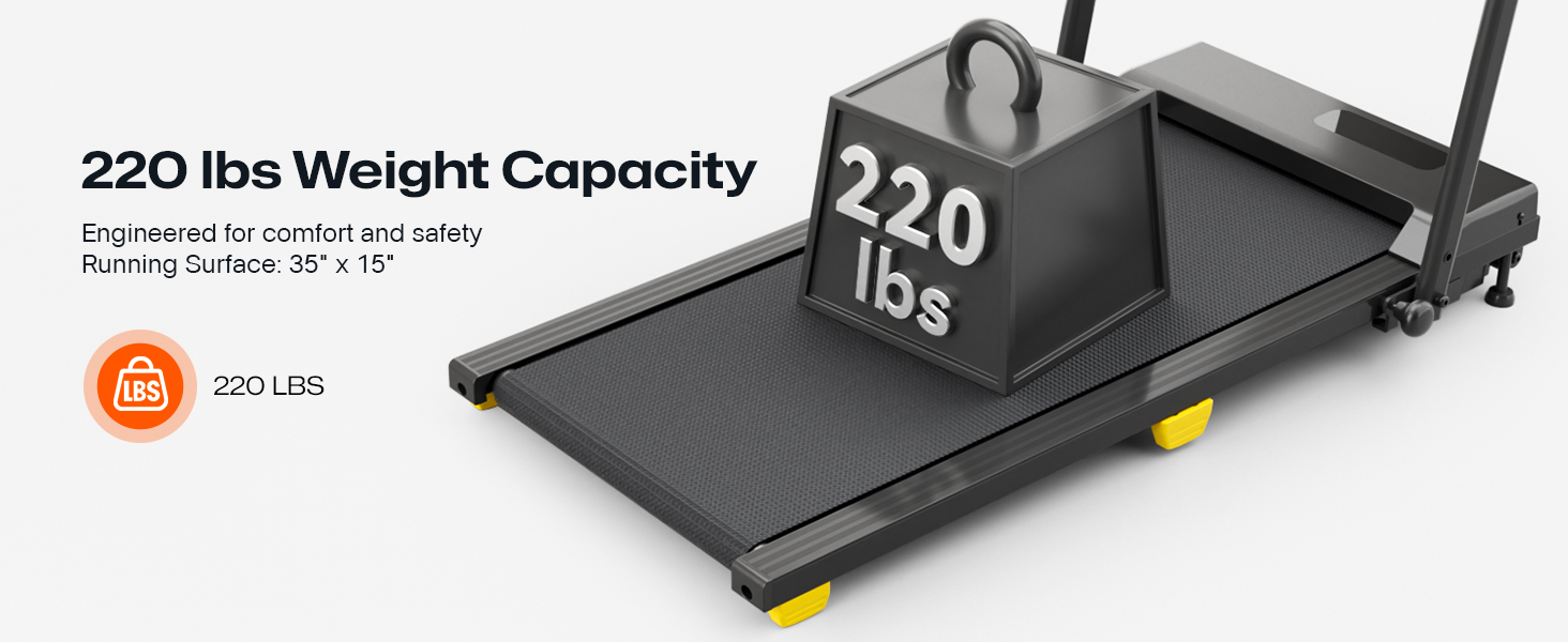 265 lbs weight capacity treadmill for home