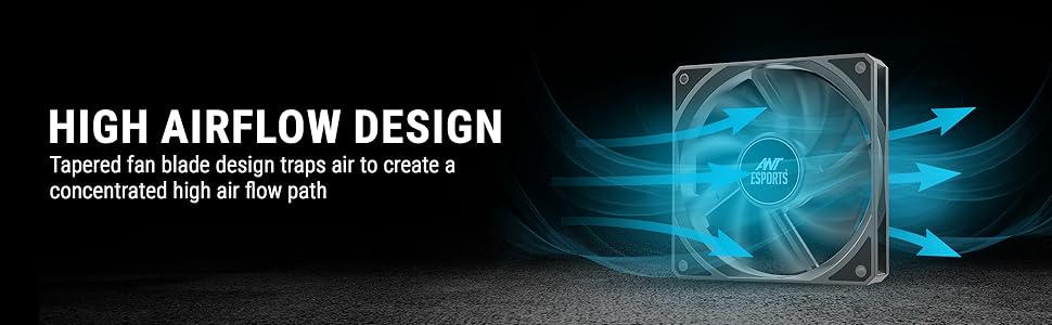 ant esports case fan kit high airflow design