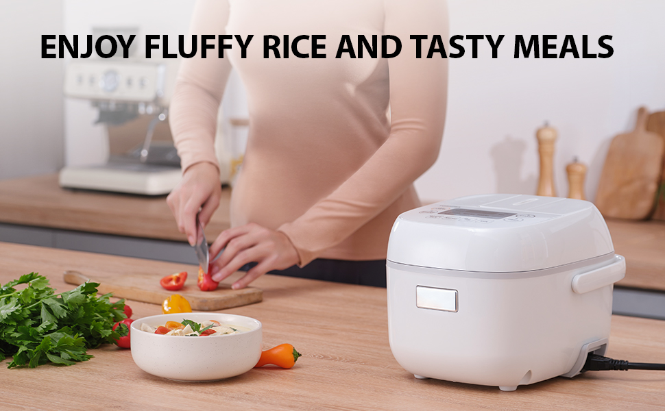 Toshiba Mini Rice Cooker, 3 Cups Uncooked Small Rice Cooker