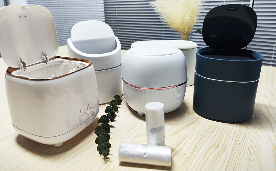 0.5 Gal Trash Bags Small 240 pcs Clear Strong Tiny Garbage