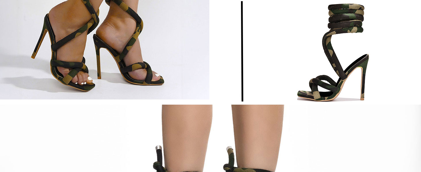 camouflage heels