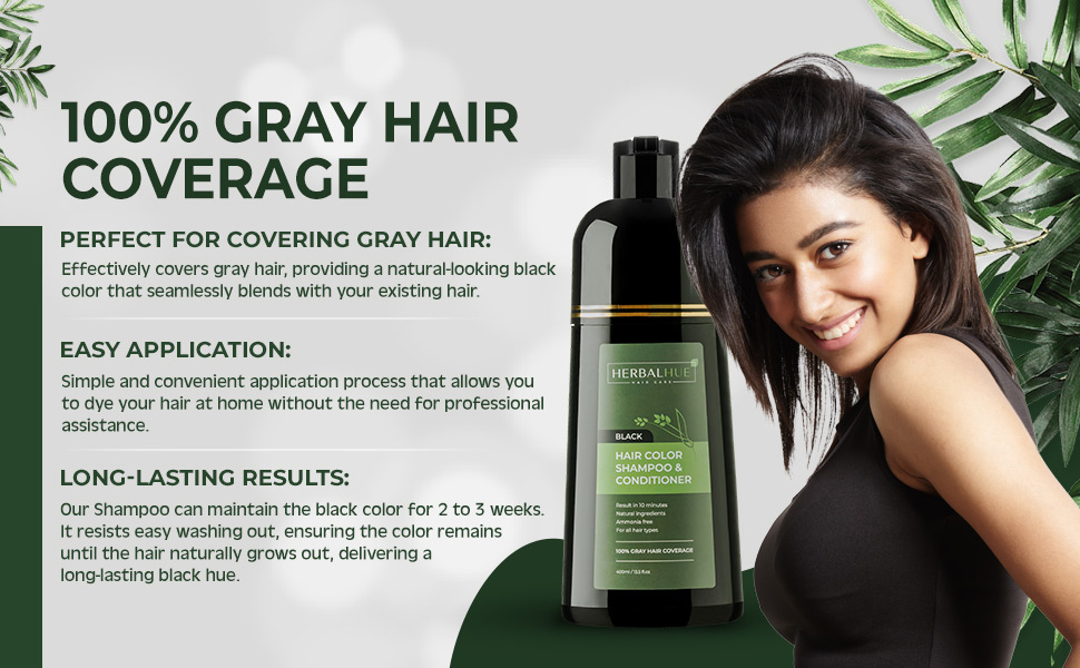Perfect for covering gray hair. Easy application and long-lasting results