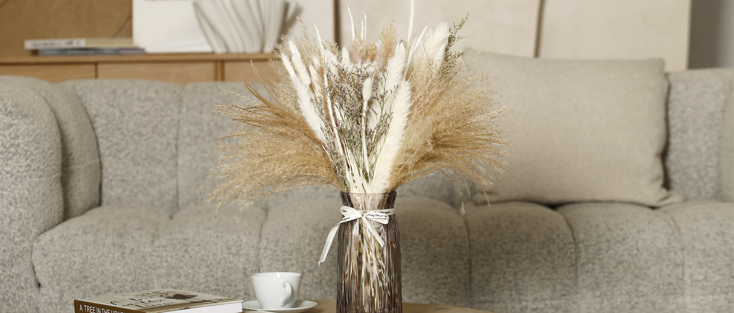 Prikpont Pampas Grass, 35PCS 17.5" Dried Pampas Grass Decor