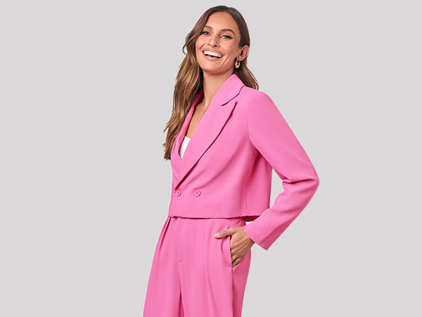 ♥可愛い♥ヴィンテージ　USA コーニングウェアのソースパン？スキレット２個 KIRUNDO Blazer Sets Women 2 Piece Outfits Casual Cropped