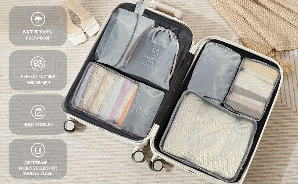 packing cubes for Suitcases