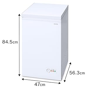 Amazon.co.jp: アイリスオーヤマ 冷凍庫 63L ホワイト ICSD-6A-W