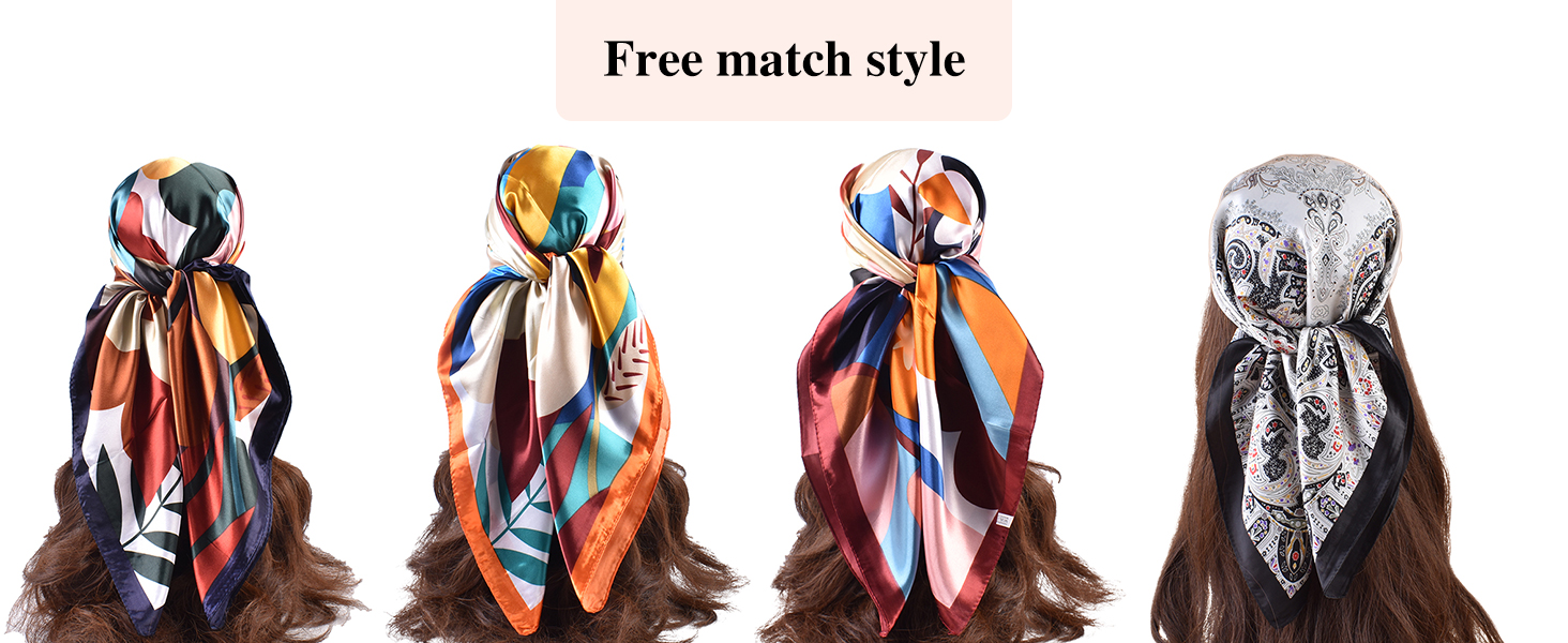 Large Square Head Scarves