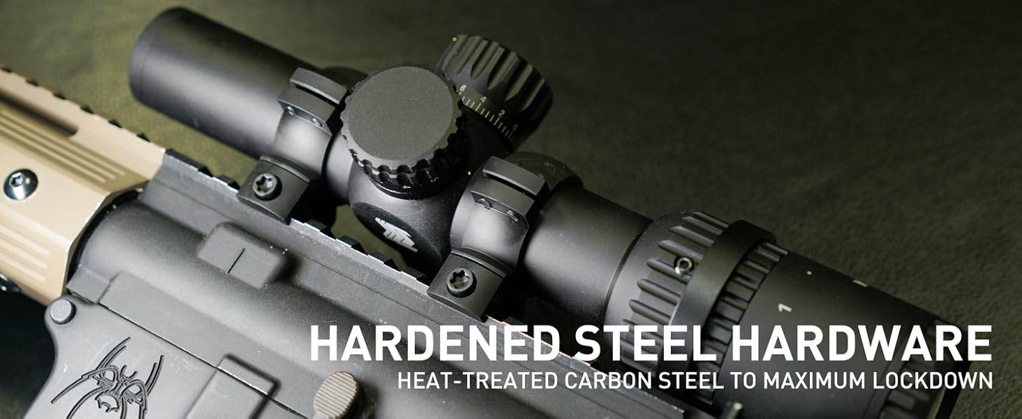 Monstrum Predator High Performance 7075 Aluminum Scope Rings Picatinny Base 30