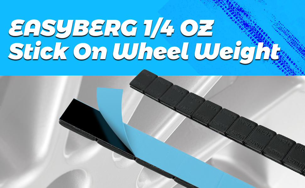 EASYBERG 1/4 oz Stick on Wheel Weights, Adhesive Back, Easy