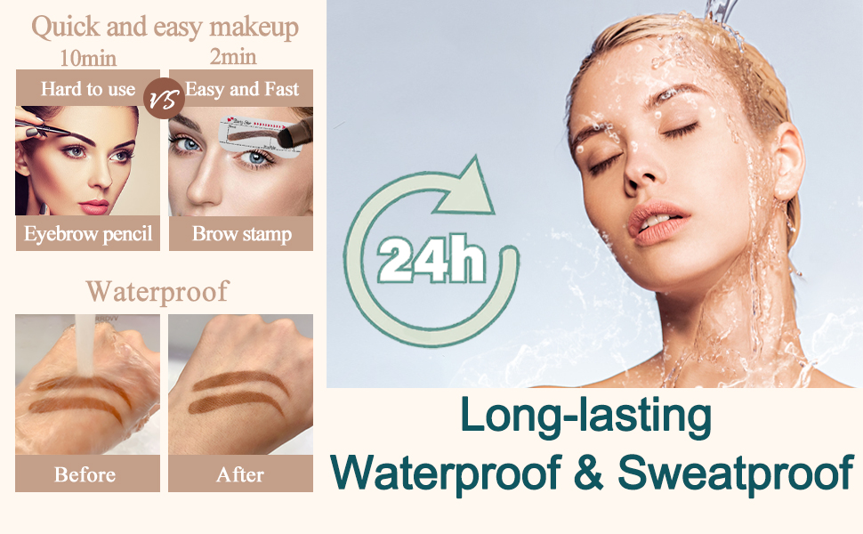 Eyebrow Stamp Stencil Kit,Brow Stamp Kit