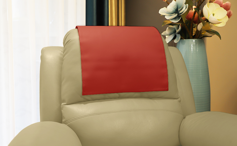 AmazeCov Premium Headrest Cover for Recliner Chair,Flame
