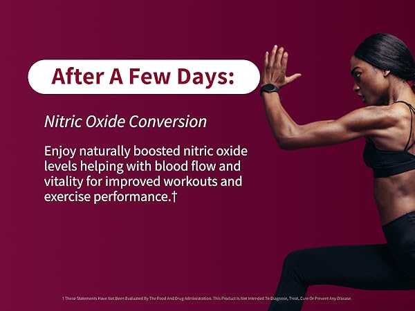Naturally boosted nitric oxide levels help with blood flow and vitality