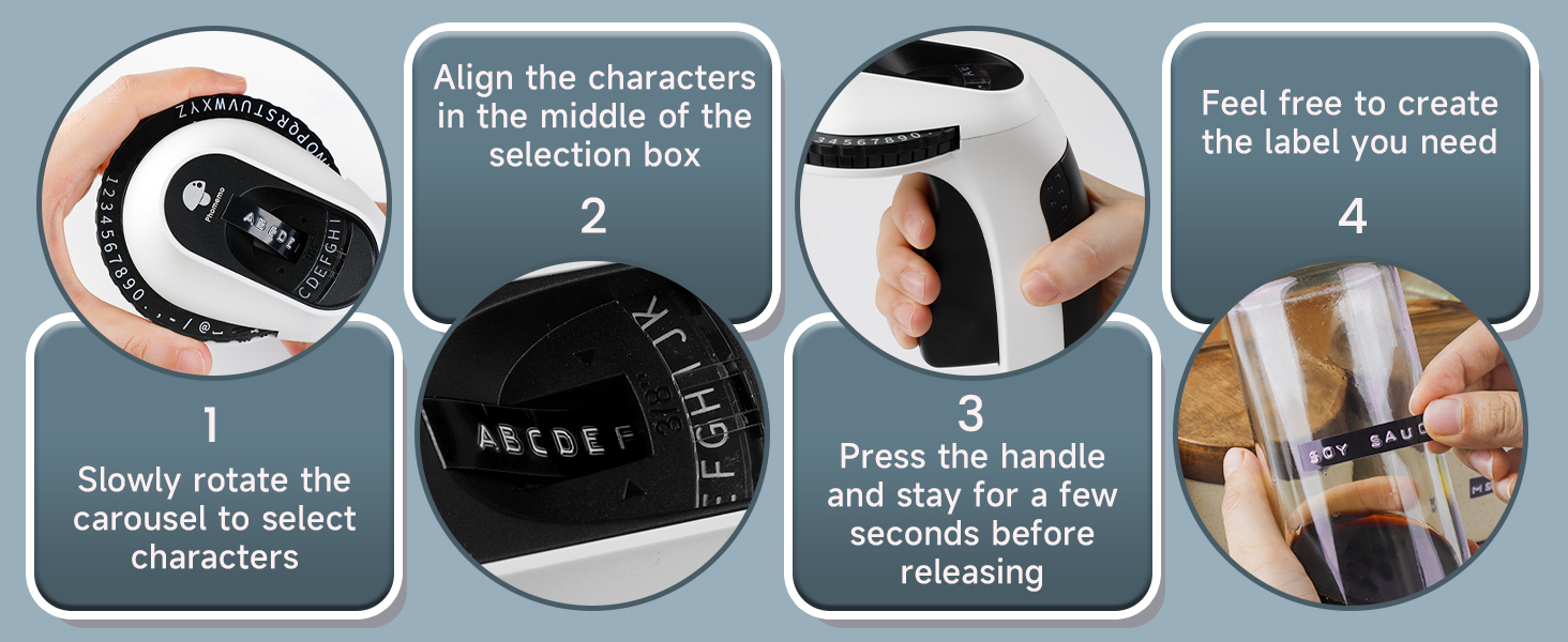 Phomemo Embossing Label Maker, E975 Vintage Retro Embossed