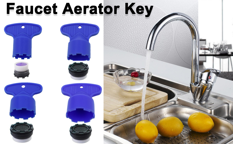 4 Pack Faucet Aerator Key Removal Wrench Tool with 4 Sizes M16.5, 18.5