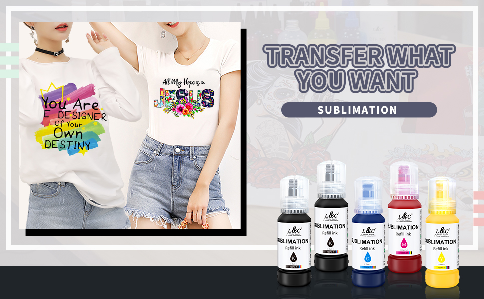 MERRYWORK Refill Sublimation Ink for Epson ET2400 ET2800