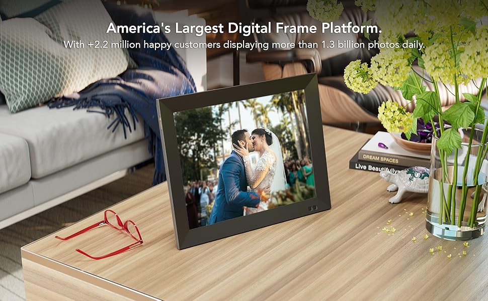 Nixplay 15 inch Smart Digital Photo Frame with WiFi (W15F