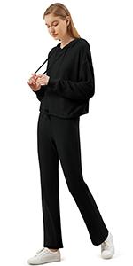 Womens Rib-Knit Tracksuit