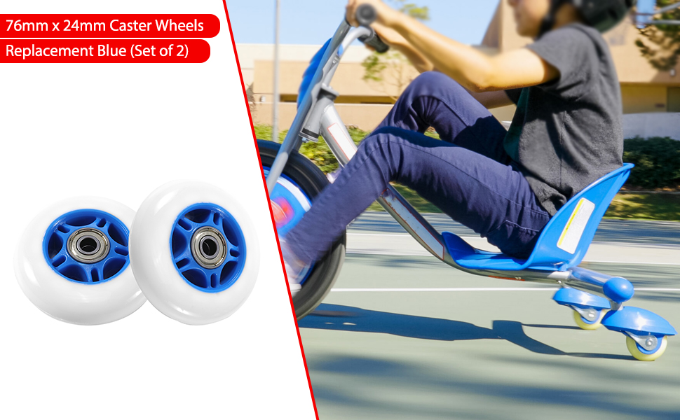 KAMIER Rip Stik 76mm Wheels Replacement for Razor RipStik