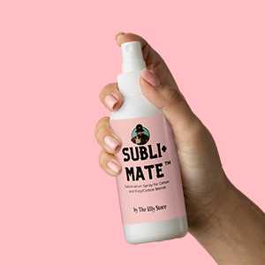 Bottle of Subli+Mate spray