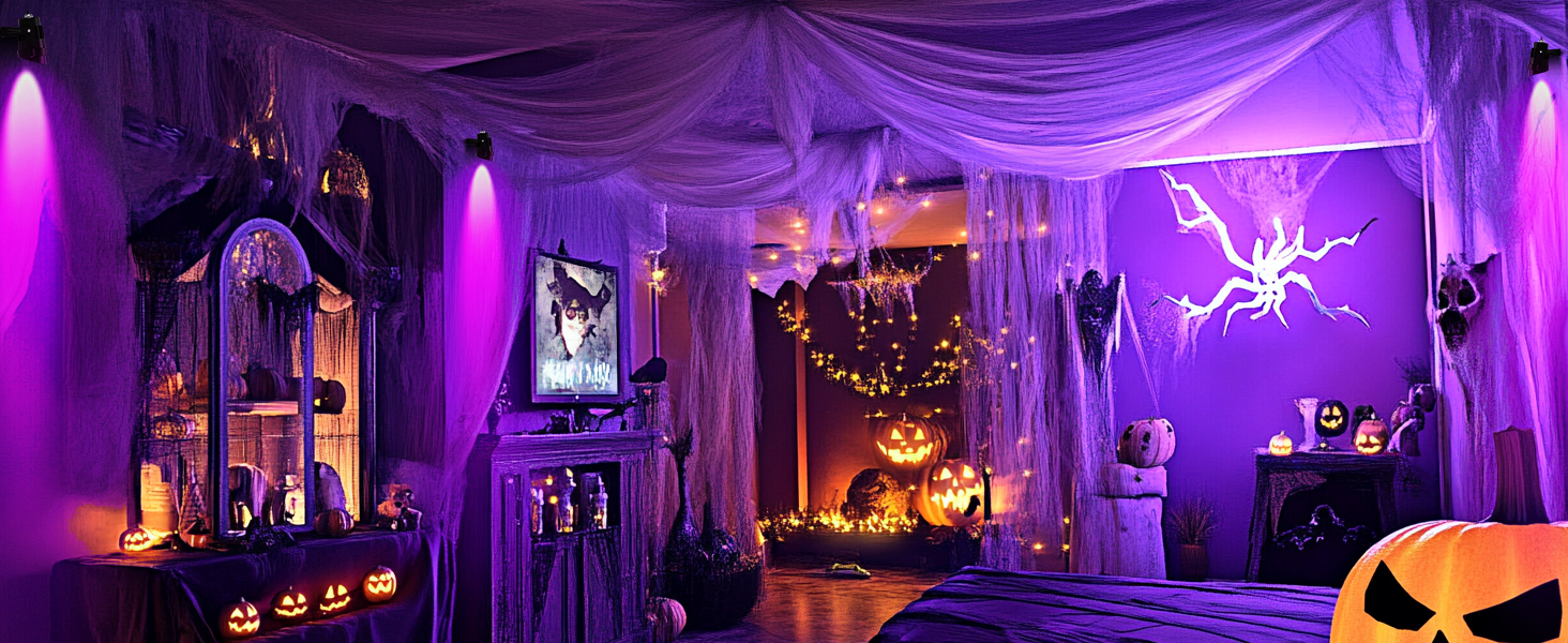 purple flood light
