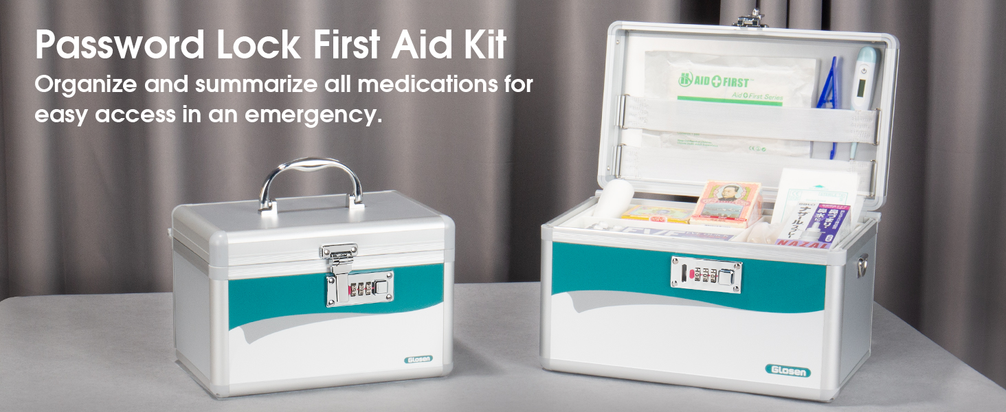 medicine box with combination lock