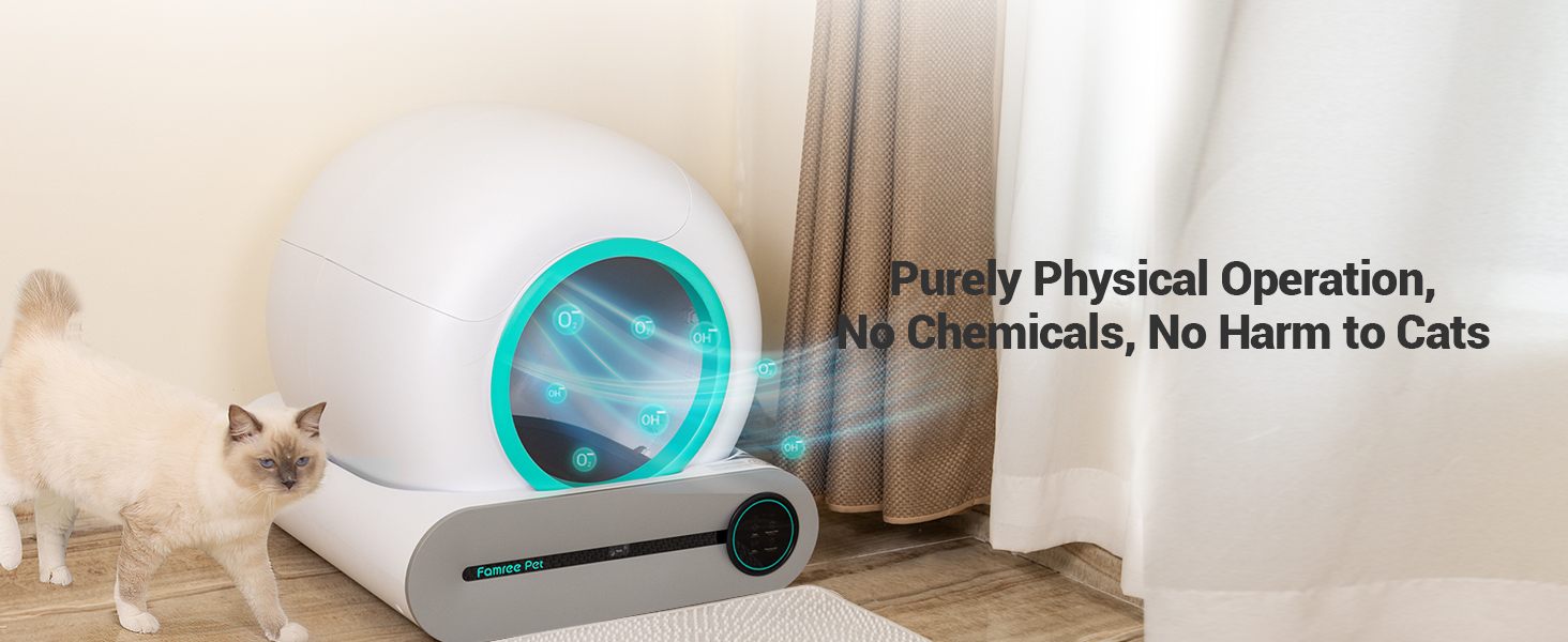 2023 New Famree Pet Smart SelfCleaning Cat Litter Box