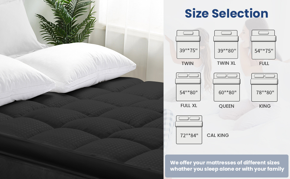 Queen Mattress Topper for Back Pain Extra Thick Mattress