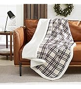 Eddie Bauer - Blanket, Soft Reversible Sherpa & Brushed Fleece Bedding, Perfect for Lounging, Dor...