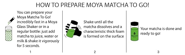 How to prepare Moya Matcha To go!