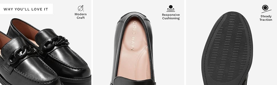 Women's Moderate Grand Series Dress STASSI CHAIN LOAFER